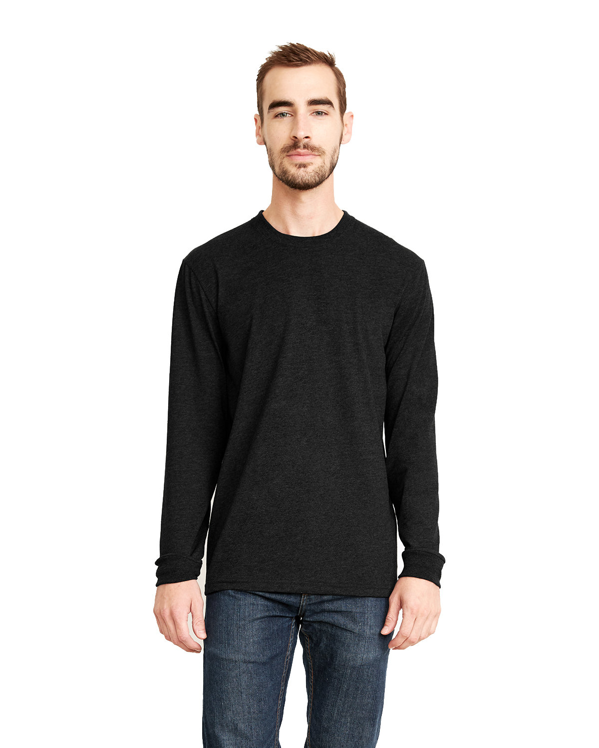 Unisex Sueded Long-Sleeve Crew