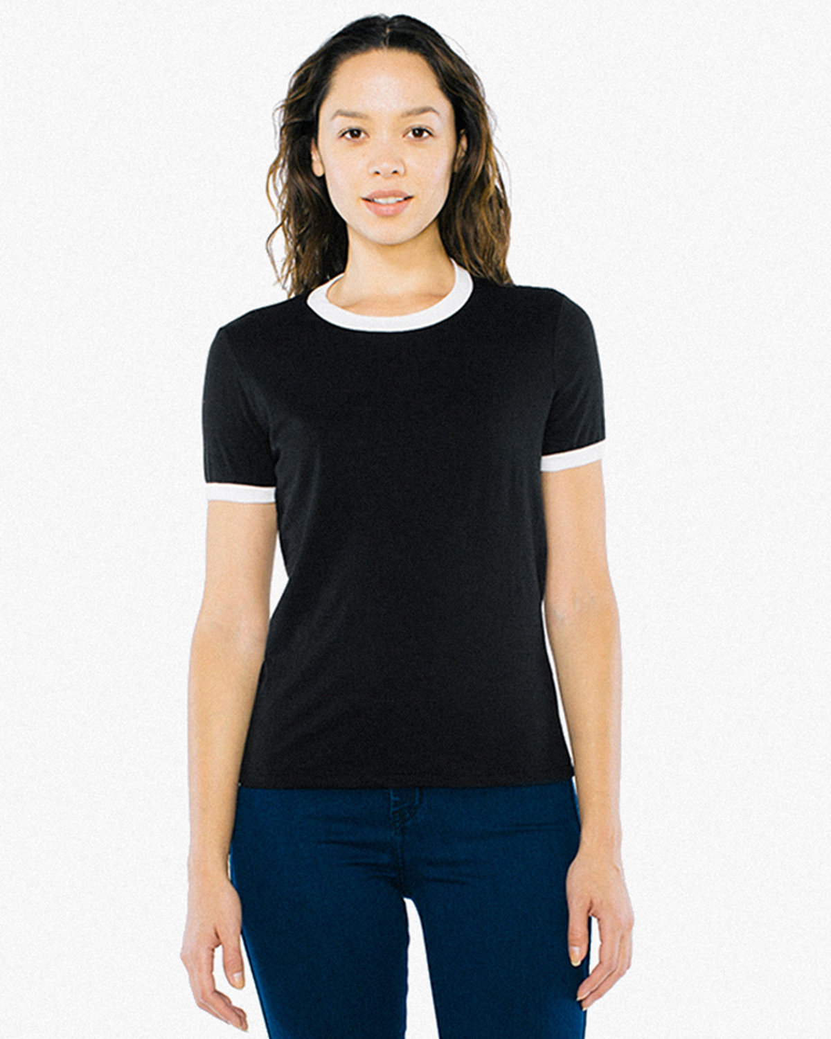 Ladies' Poly-Cotton Ringer T-Shirt