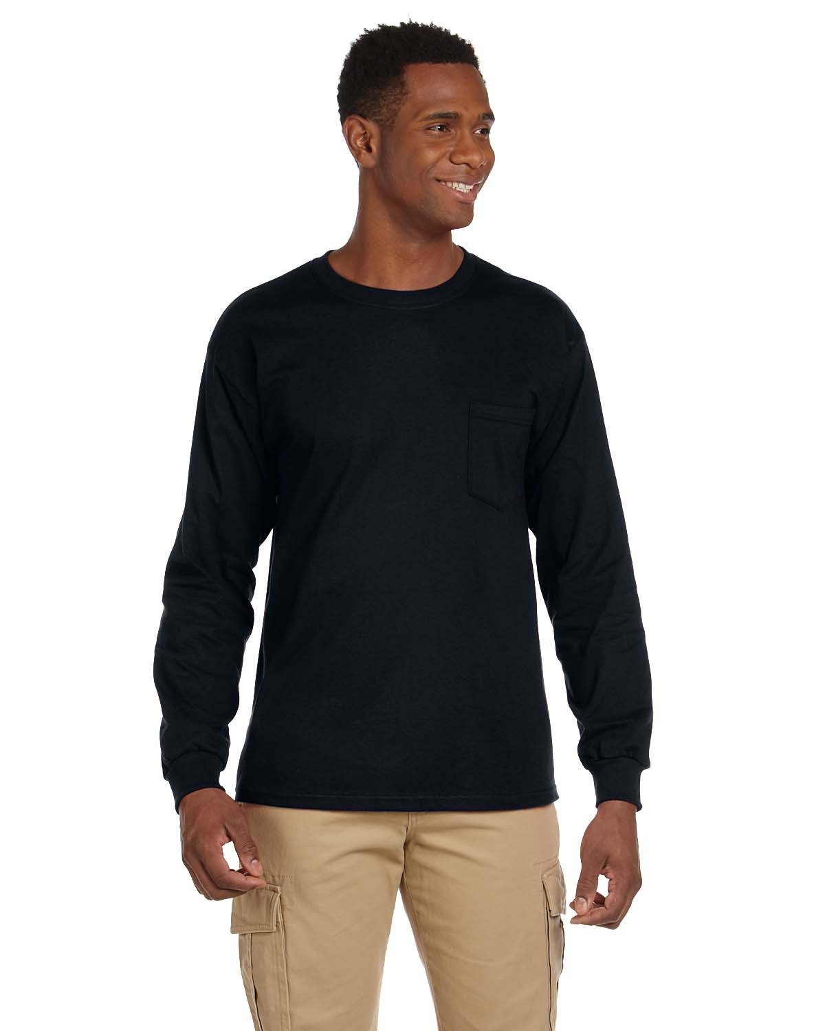 Adult Ultra Cotton6 oz. Long-Sleeve Pocket T-Shirt