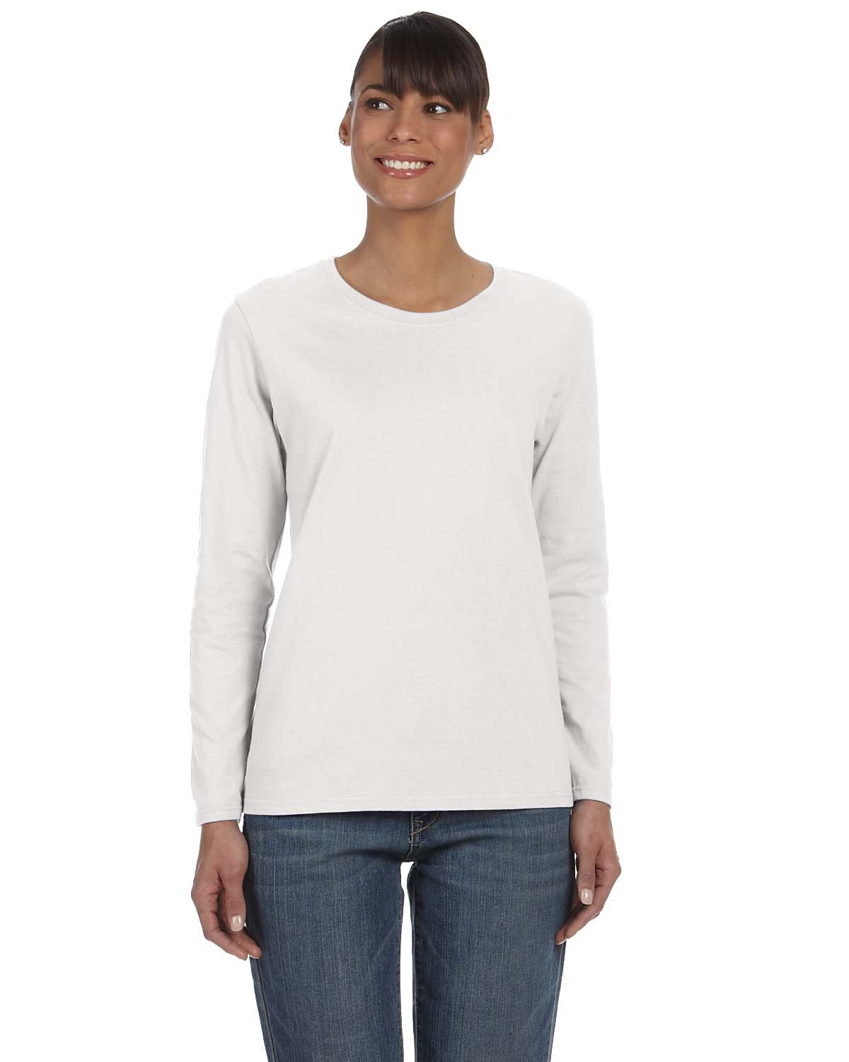 Ladies' Heavy Cotton 5.3 oz. Long-Sleeve T-Shirt